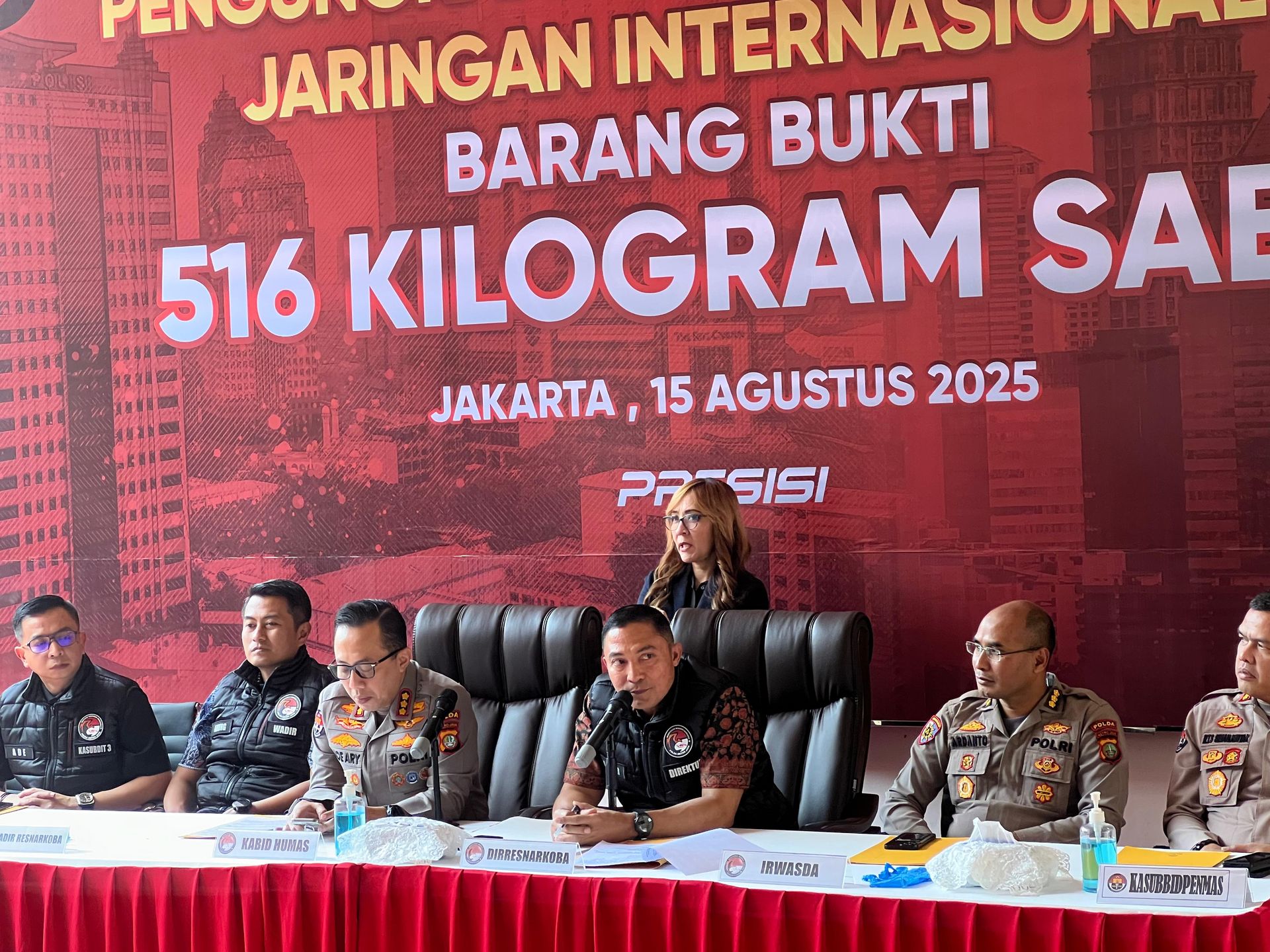 Polda Metro Jaya Tangkap 7 Orang Sindikat Peredaran Sabu 516 Kilogram